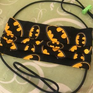 Face mask covering - Batman symbol print